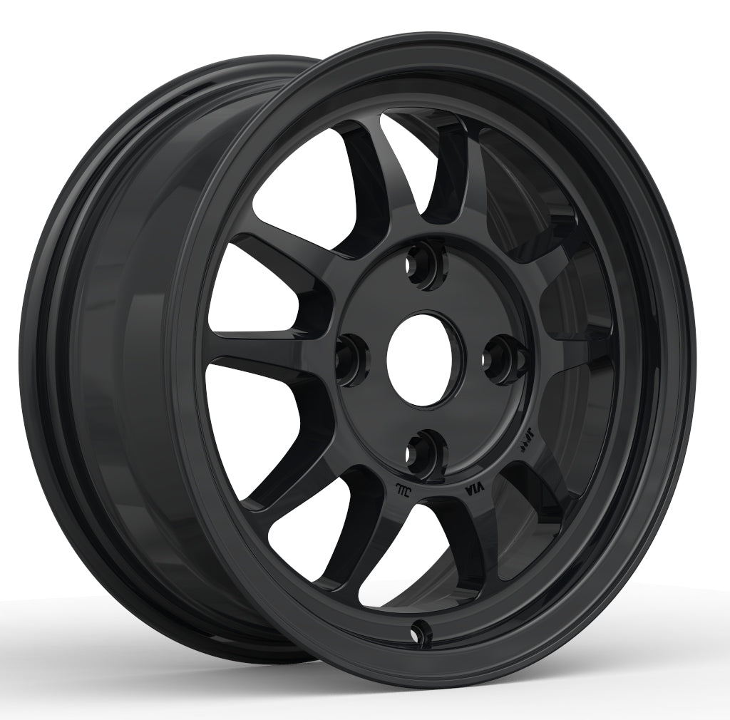 G23 [G14-01RB] 14inch6.0J inset+38 4-100 ﾚｰｼﾝｸﾞﾌﾞﾗｯｸ