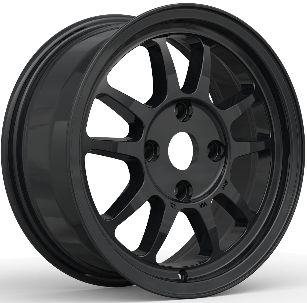 G23 [G15-01RB] 15inch6.5J inset+38 4-100 ﾚｰｼﾝｸﾞﾌﾞﾗｯｸ