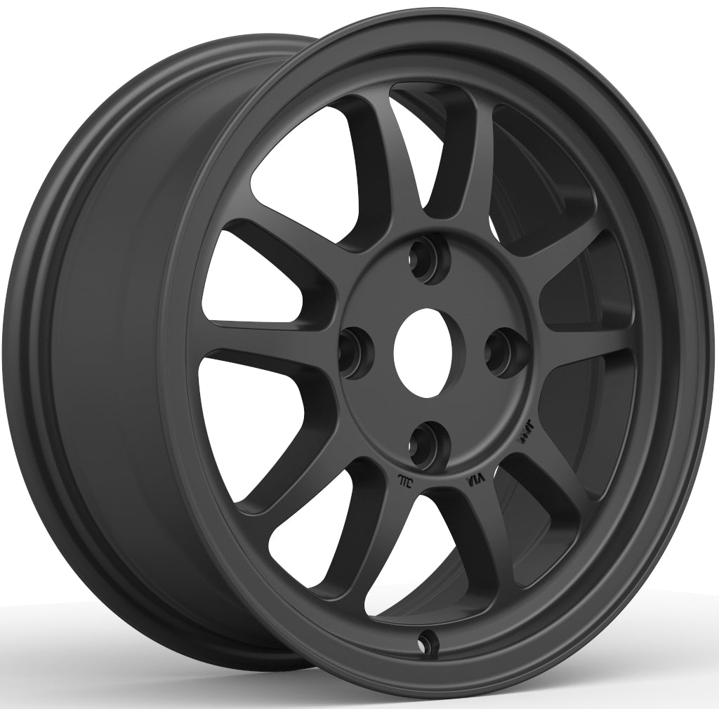 G23 [G15-01MB] 15inch6.5J inset+38 4-100 ﾏｯﾄﾌﾞﾗｯｸ