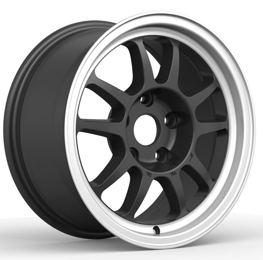 G23 [G15-07RSP] 15inch7.5J inset+25 4-100 ﾚｰｼﾝｸﾞｼﾙﾊﾞｰRP