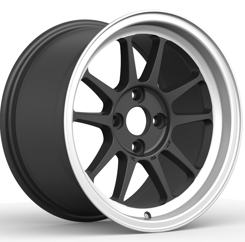 G23 [G15-10MBP] 15inch8.0J inset+25 4-114.3 ﾏｯﾄﾌﾞﾗｯｸRP