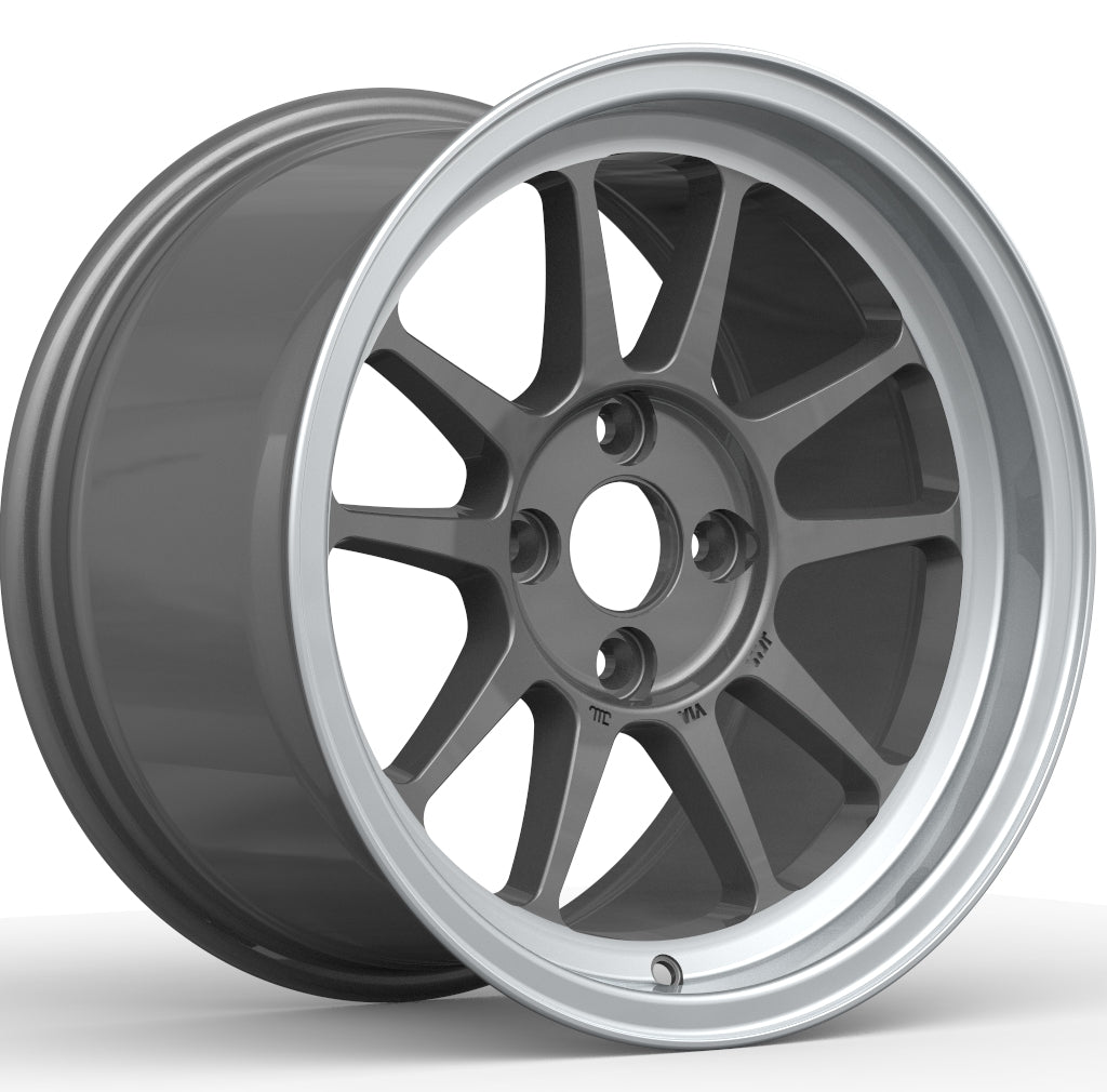 G23 [G15-15RSP] 15inch8.5J inset+30 4-100 ﾚｰｼﾝｸﾞｼﾙﾊﾞｰRP