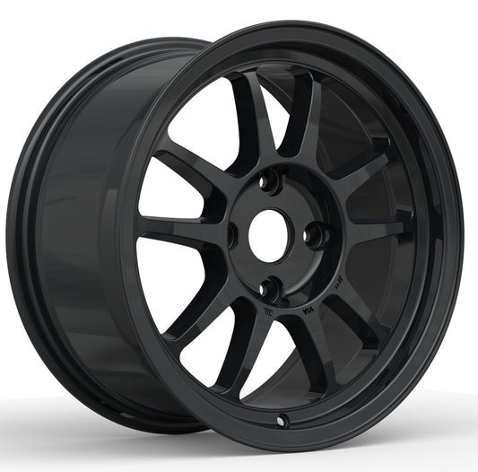 G23 [G16-23RB] 16inch8.0J inset+30 4-100 ﾚｰｼﾝｸﾞﾌﾞﾗｯｸ