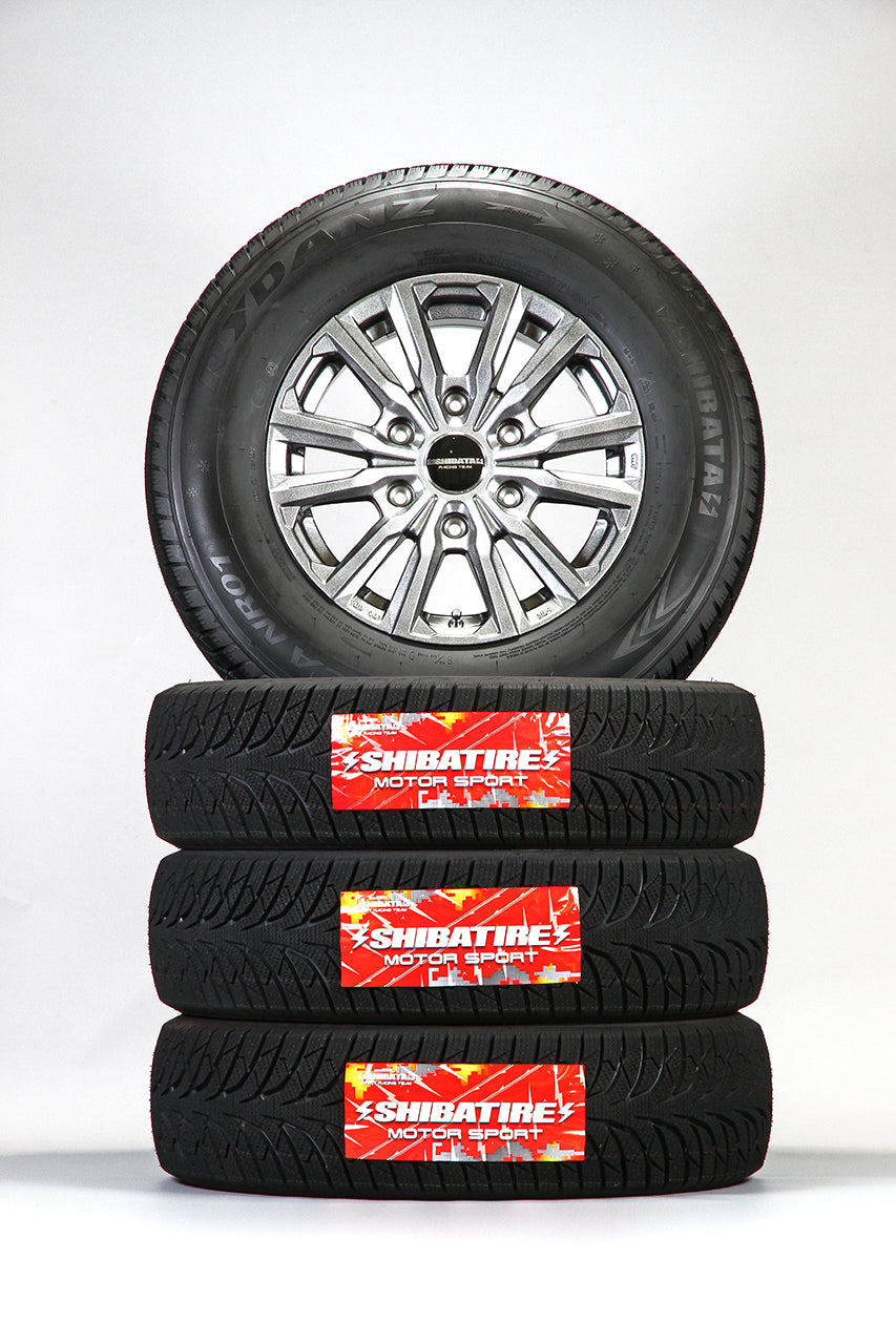 S23ｽﾀｯﾄﾞﾚｽ [SS009-X4] 195/80R15 107/105N LT 6.0J+33 6H-139.7 ﾊｲｴｰｽ –  SHIBATIRE